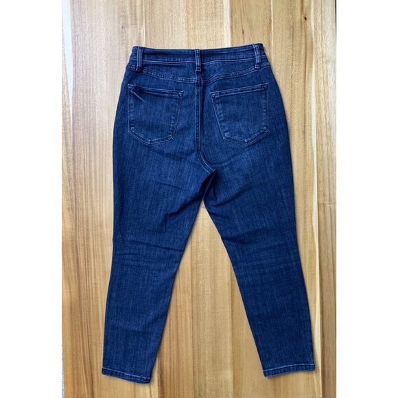 Sonoma Womens High-Rise Dark Wash Skinny Jeans  With Pockets Size 8 Petite - Picture 6 of 13